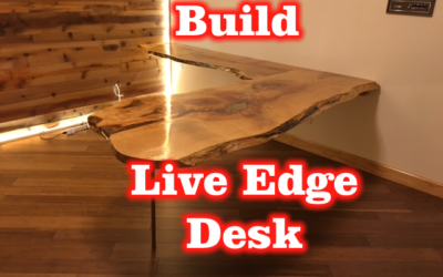 How to Build a Custom Live Edge Wood Office Desk