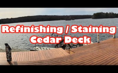 Refinishing / Staining a Cedar Deck