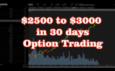 $2500 to $3000 in 30 Days Option Trading