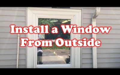 How to Install a Window from the Outside of a Building