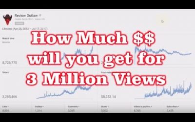 How Much Money Can you Make with 3 Million YouTube Views