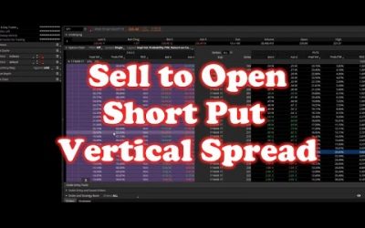 How to ‘Sell to Open’ Put Vertical Spread SPY on ThinkorSwim Option Trade