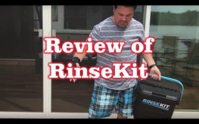 Review of RinseKit – Clean off the Sand on your FEET on the Beach not in your CAR.