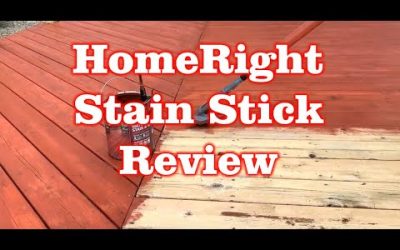 Review of HomeRight Stain Stick with Home Depot Bear Deck Stain